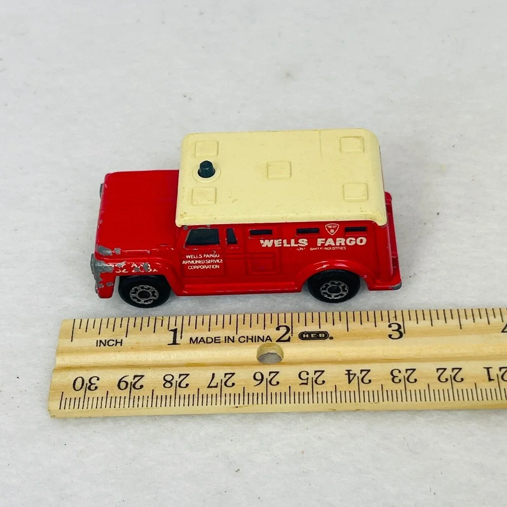 Matchbox Superfast No 59 Wells Fargo Armored Truck Red 1978 Lesney Made England